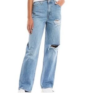 Levi's '94 Baggy Straight Leg Jeans size 29 Mid Distressed Deconstructed